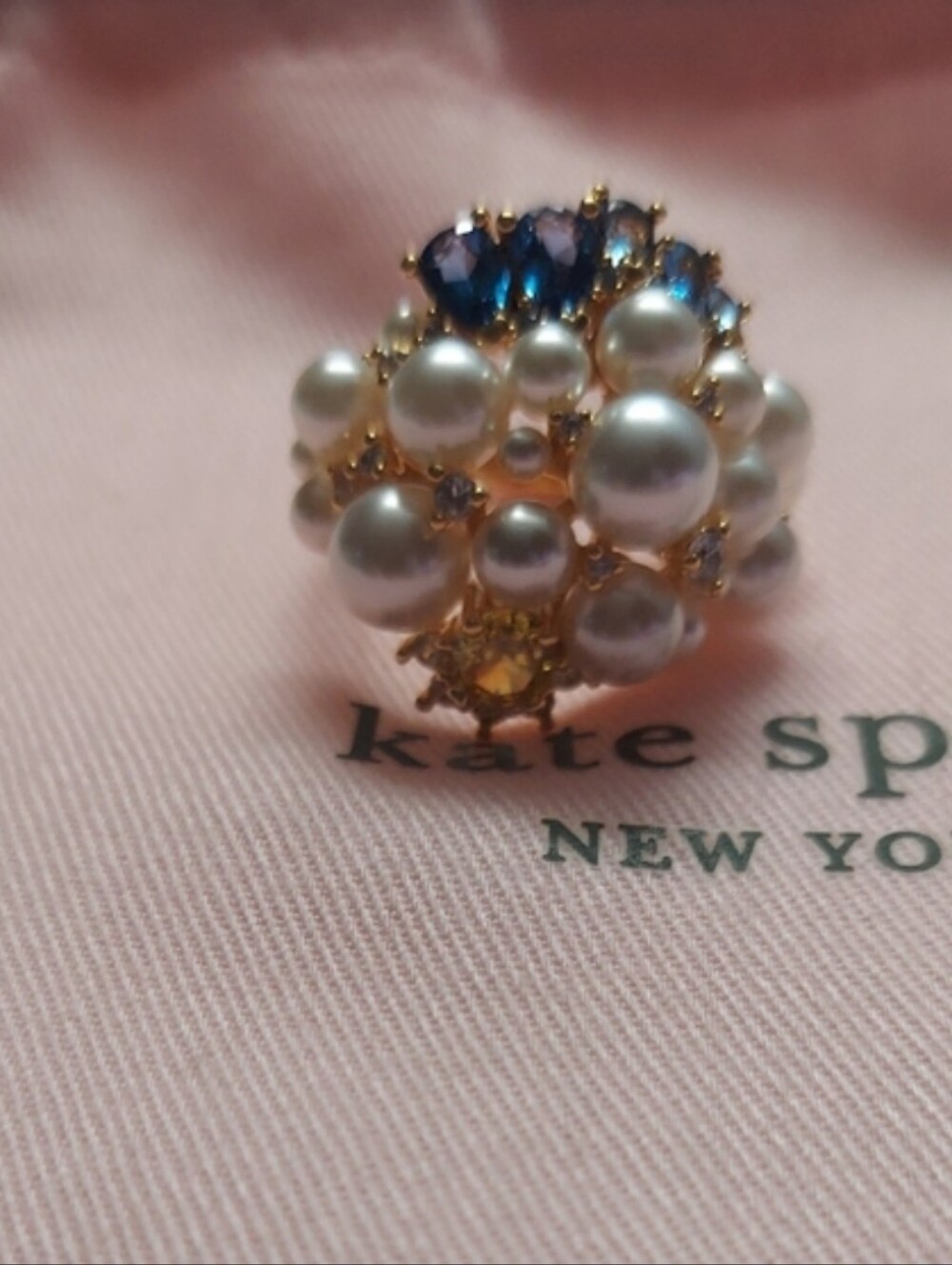Kate Spade Rain Or Shine Statement Ring Size 8 New - Picture 6 of 8
